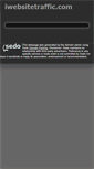 Mobile Screenshot of iwebsitetraffic.com